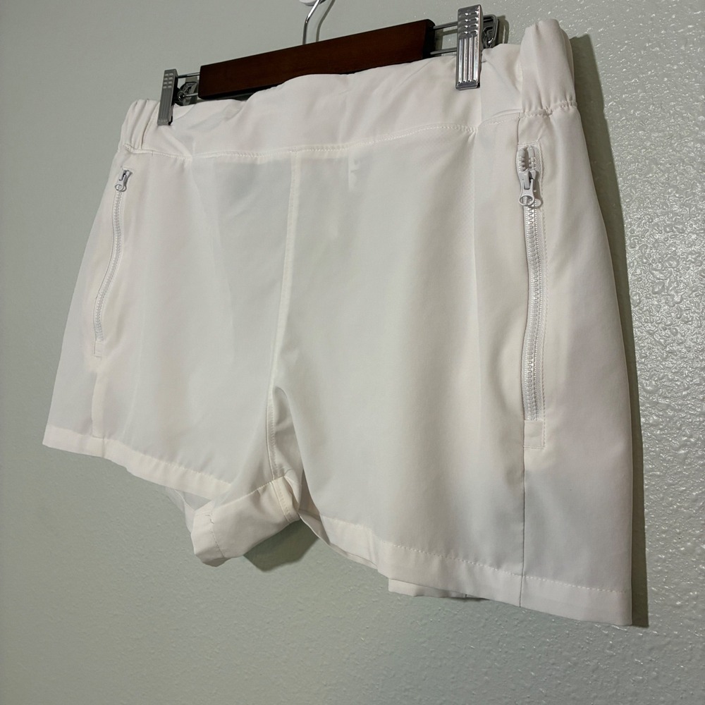 Reel Legends Performance Outfitters White Zipper Pocket Active Shorts Womens XL